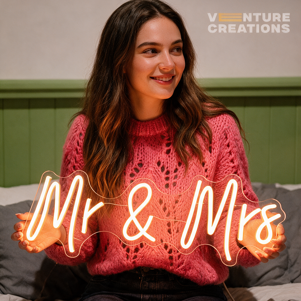 Mr. and Mrs. Neon Sign