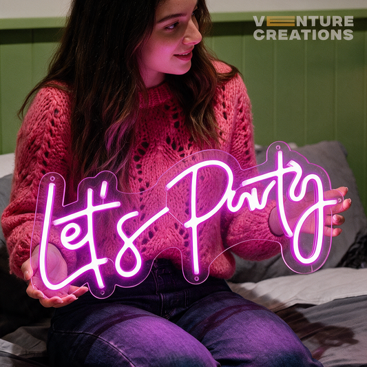 Lets Party Neon Sign