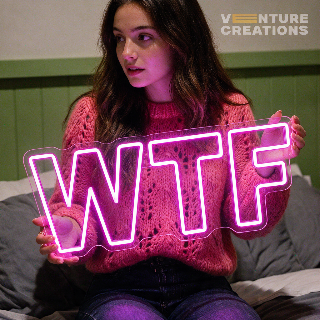 WTF* Neon Sign