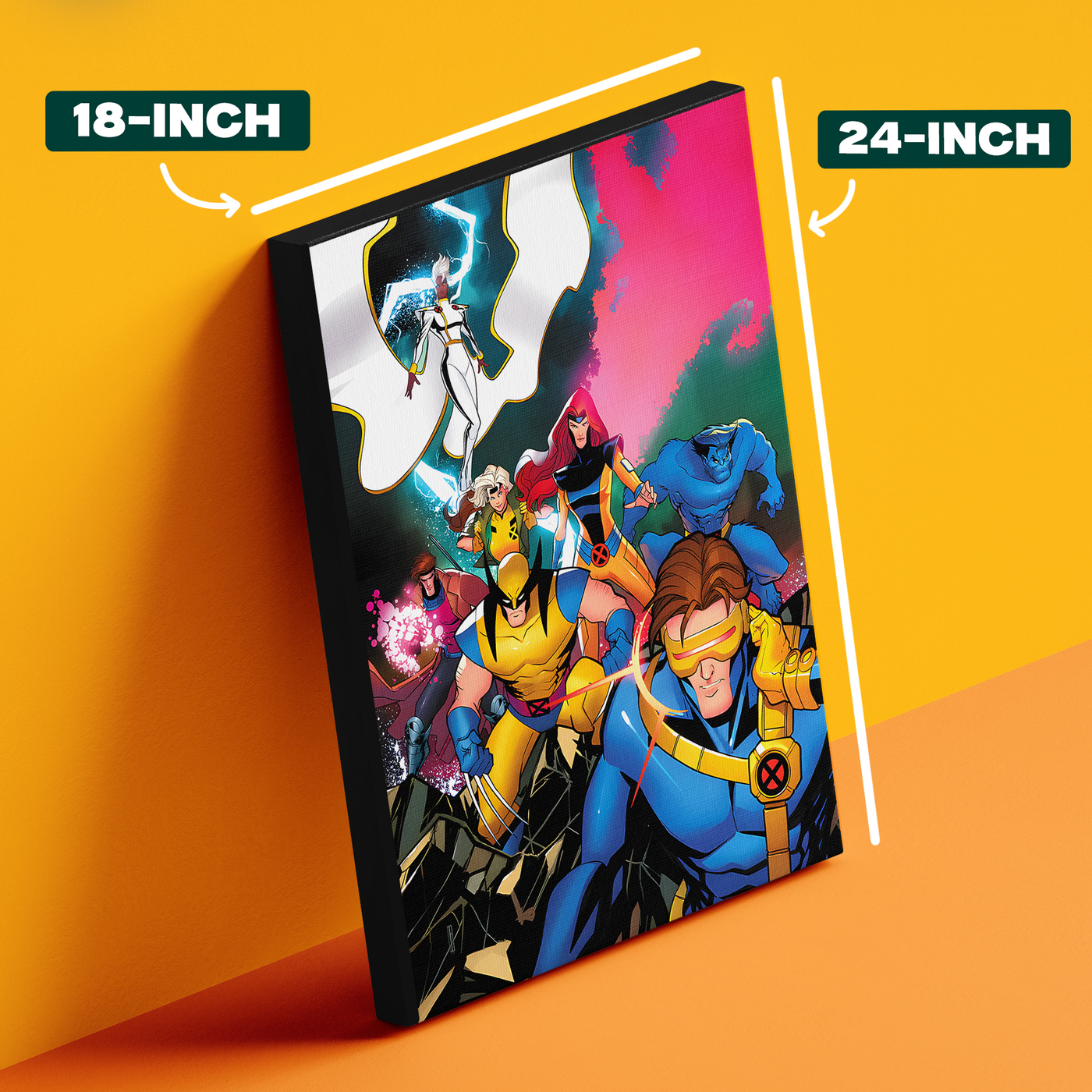 Colorful X-Men Style Hero Group Poster