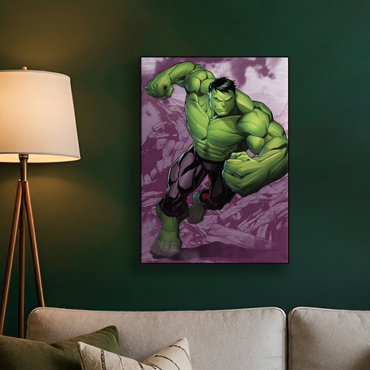 Hulk Colorful Comic Poster