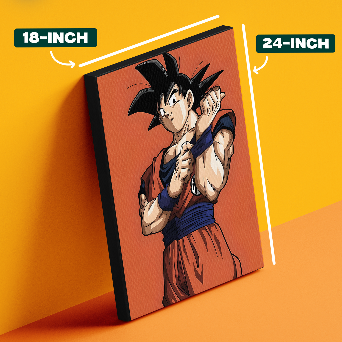 Orange Goku Portrait Poster