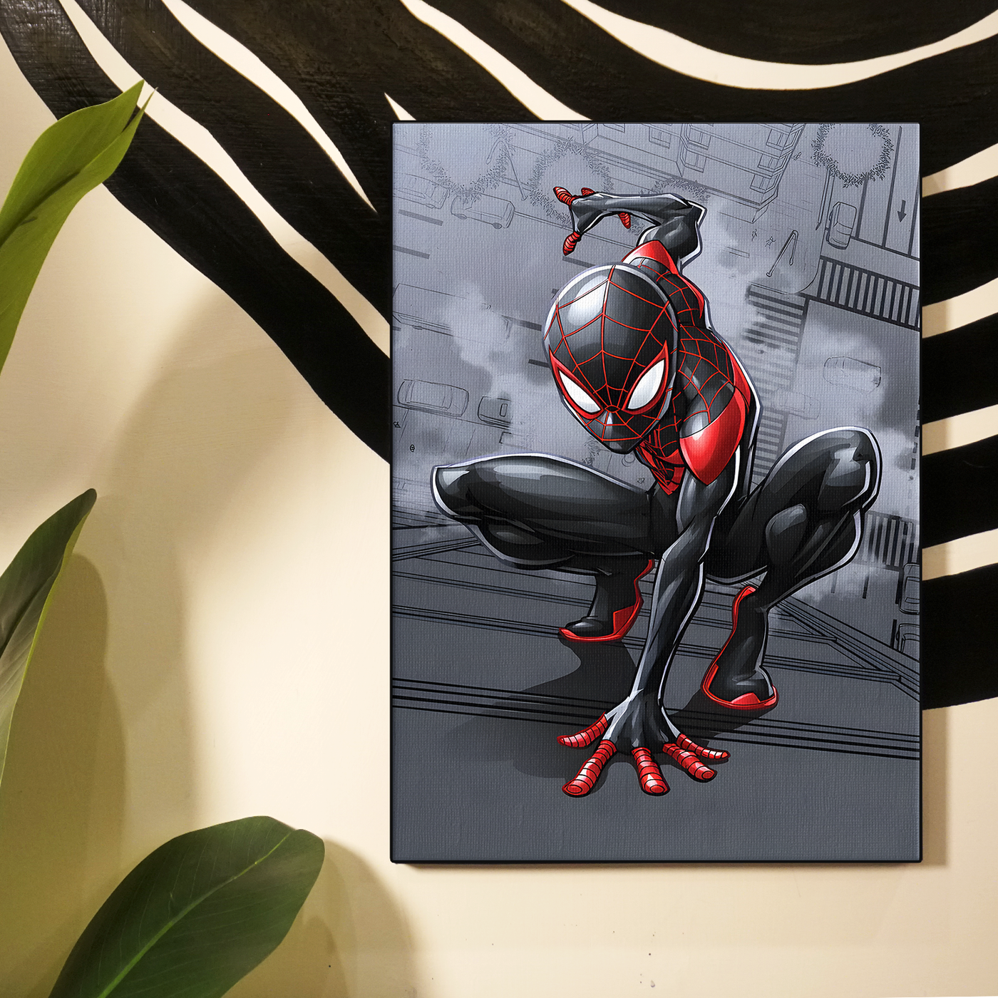 Miles morales spider man Colorful Comic Poster