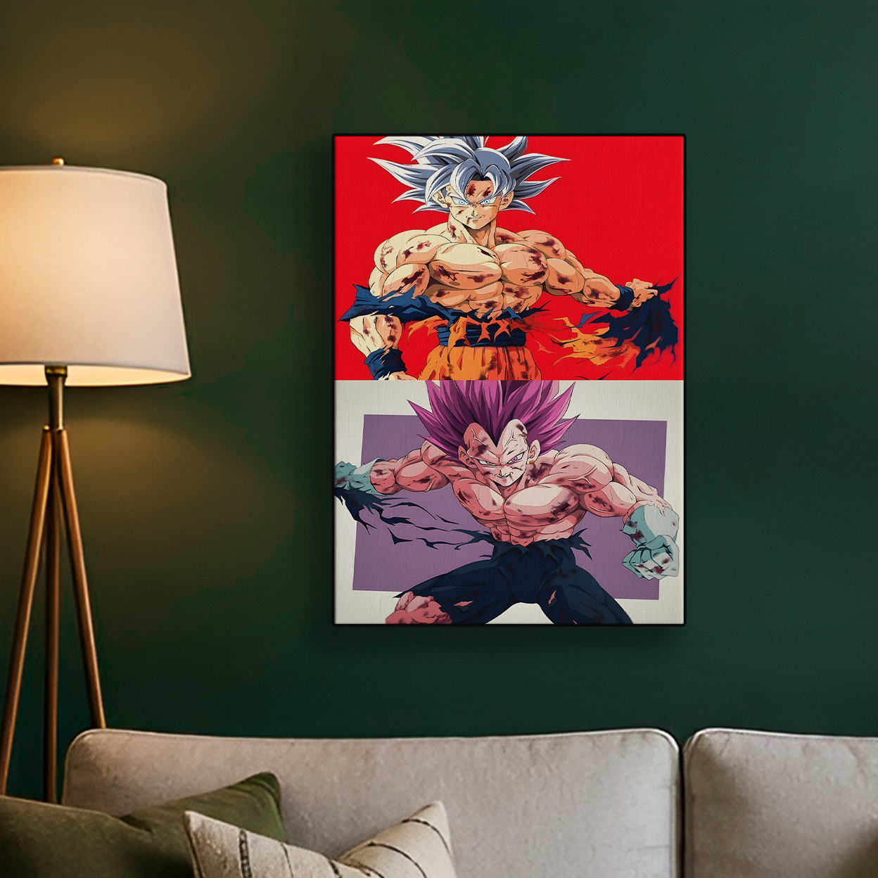 Goku Vegeta Muscle Poster