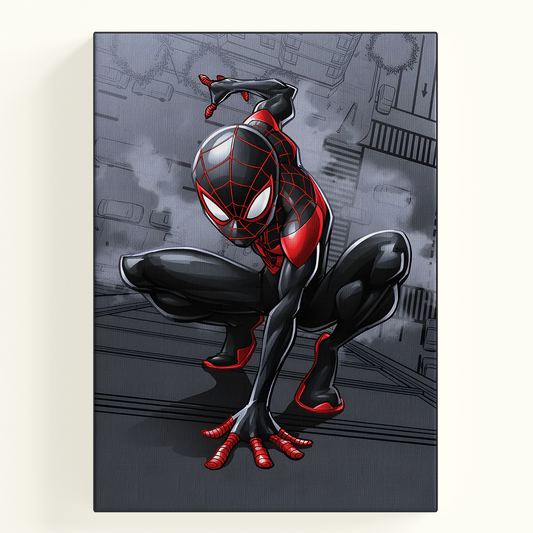 Miles morales spider man Colorful Comic Poster