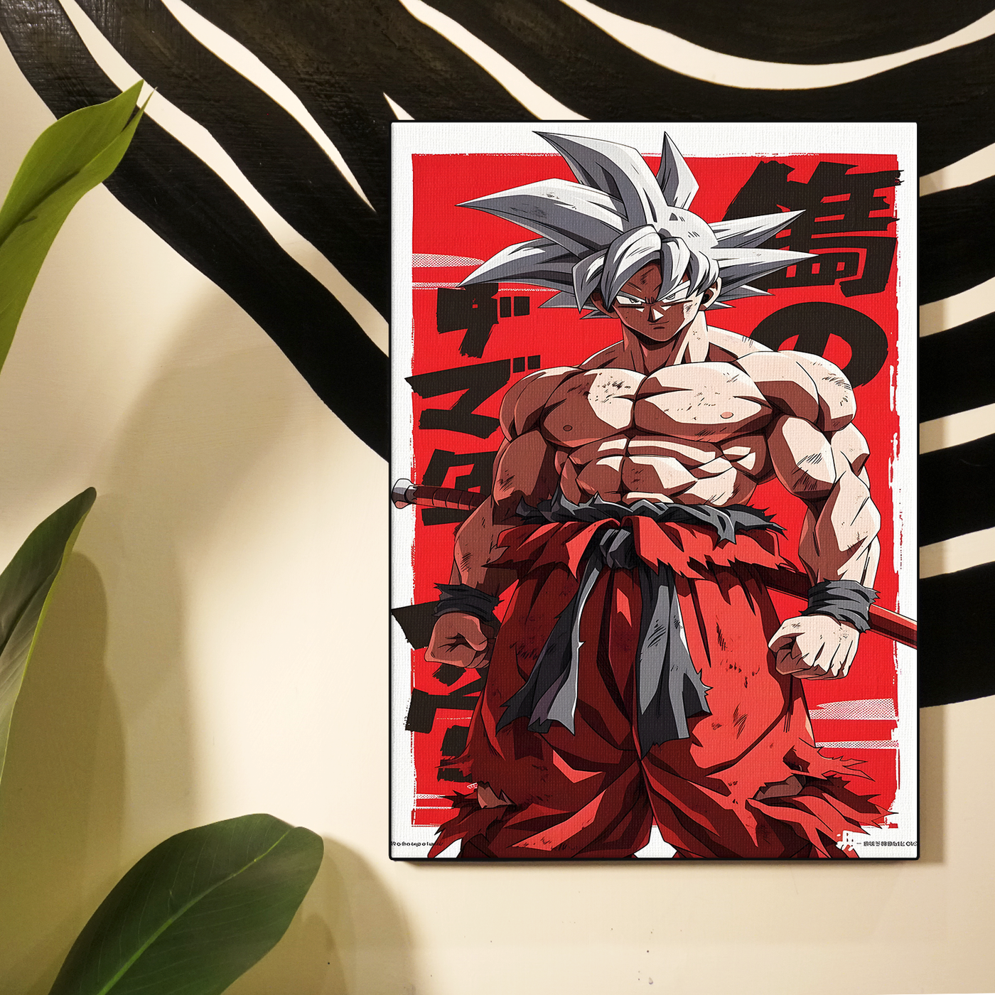 Red Goku Fighting Poster