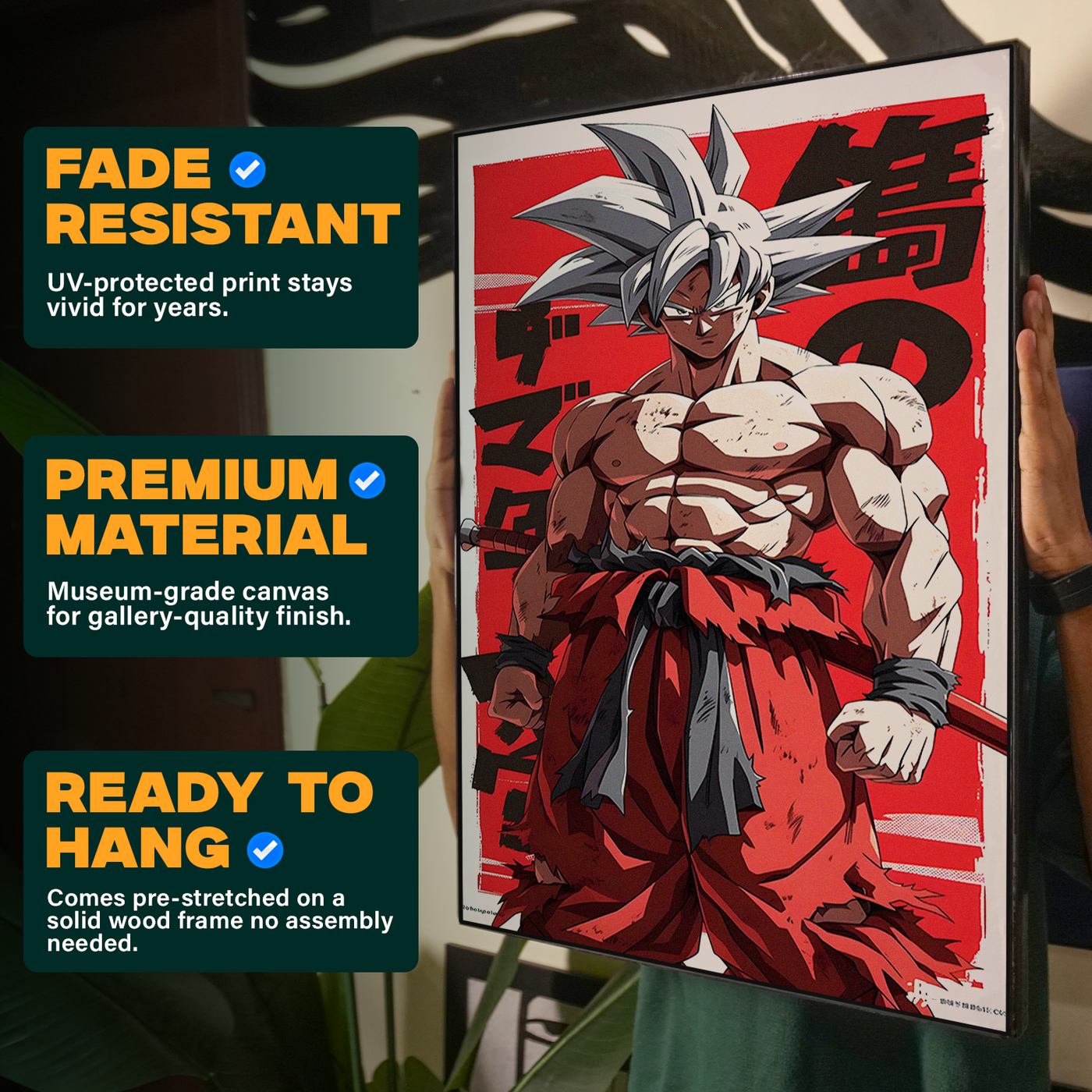 Red Goku Fighting Poster