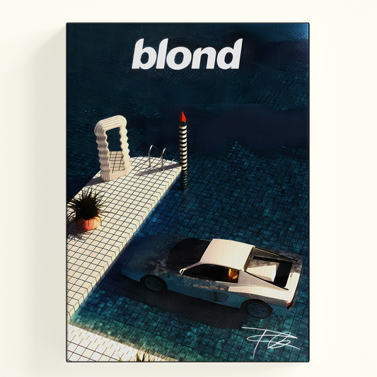 Blond Surfboard Poster