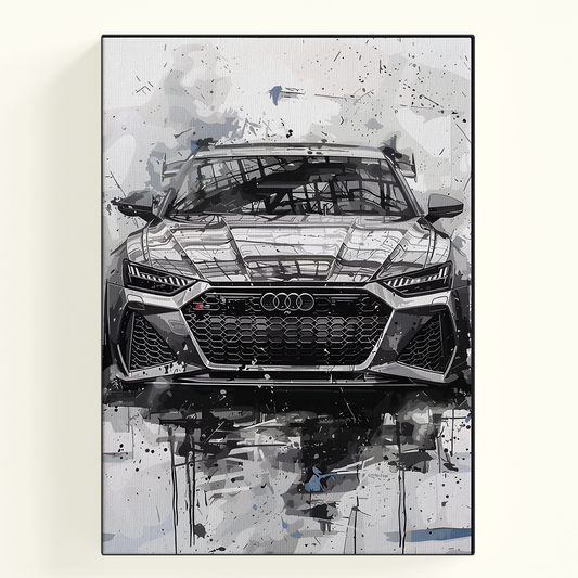 Pencil Sketch Car Poster