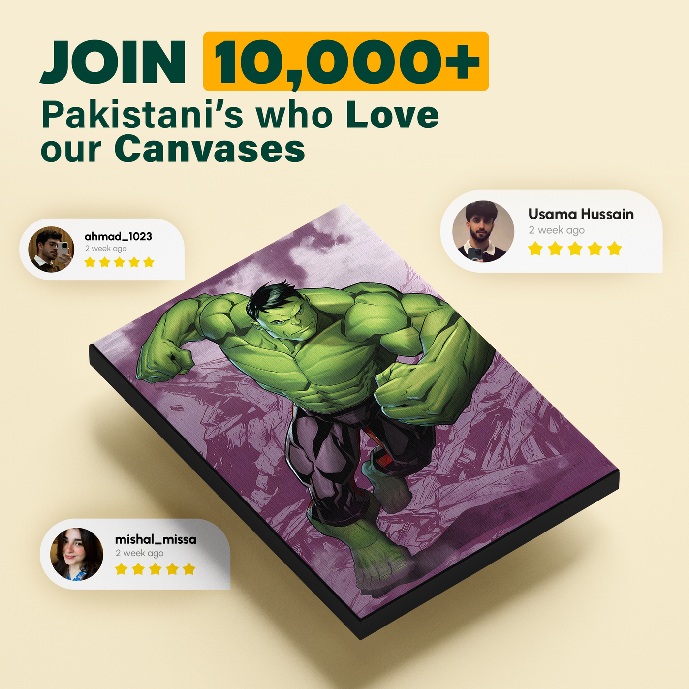 Hulk Colorful Comic Poster