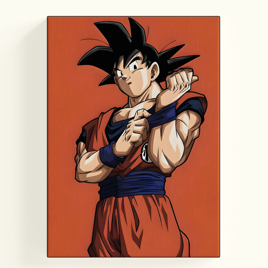 Orange Goku Portrait Poster
