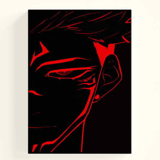 Red Abstract Jujutsu Kaisen Poster