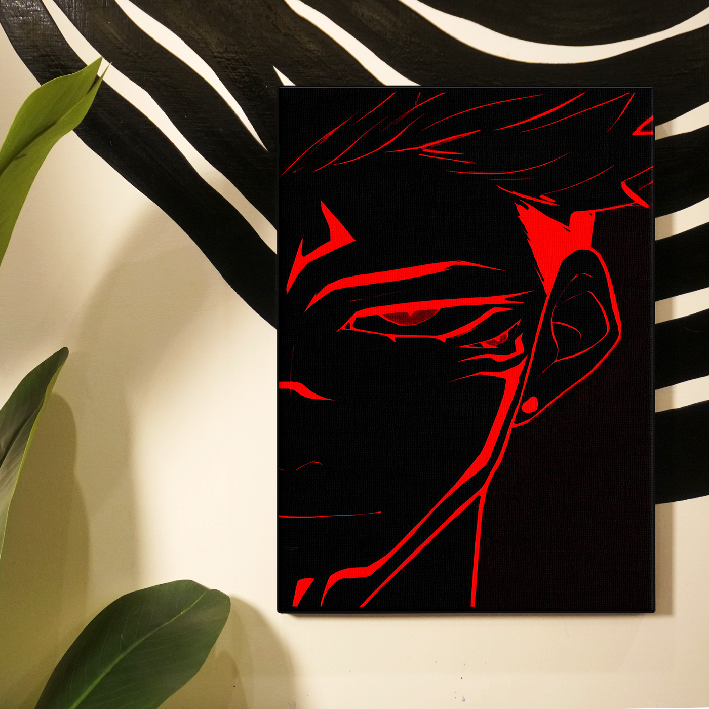 Red Abstract Jujutsu Kaisen Poster