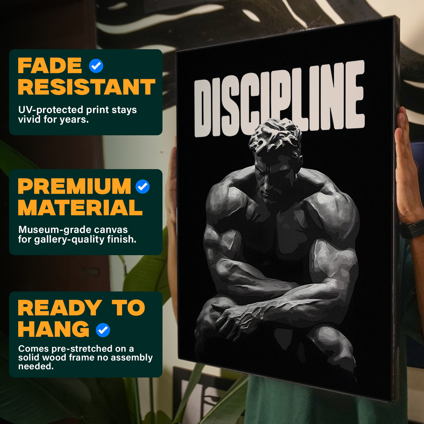 Discipline Yellow Poster