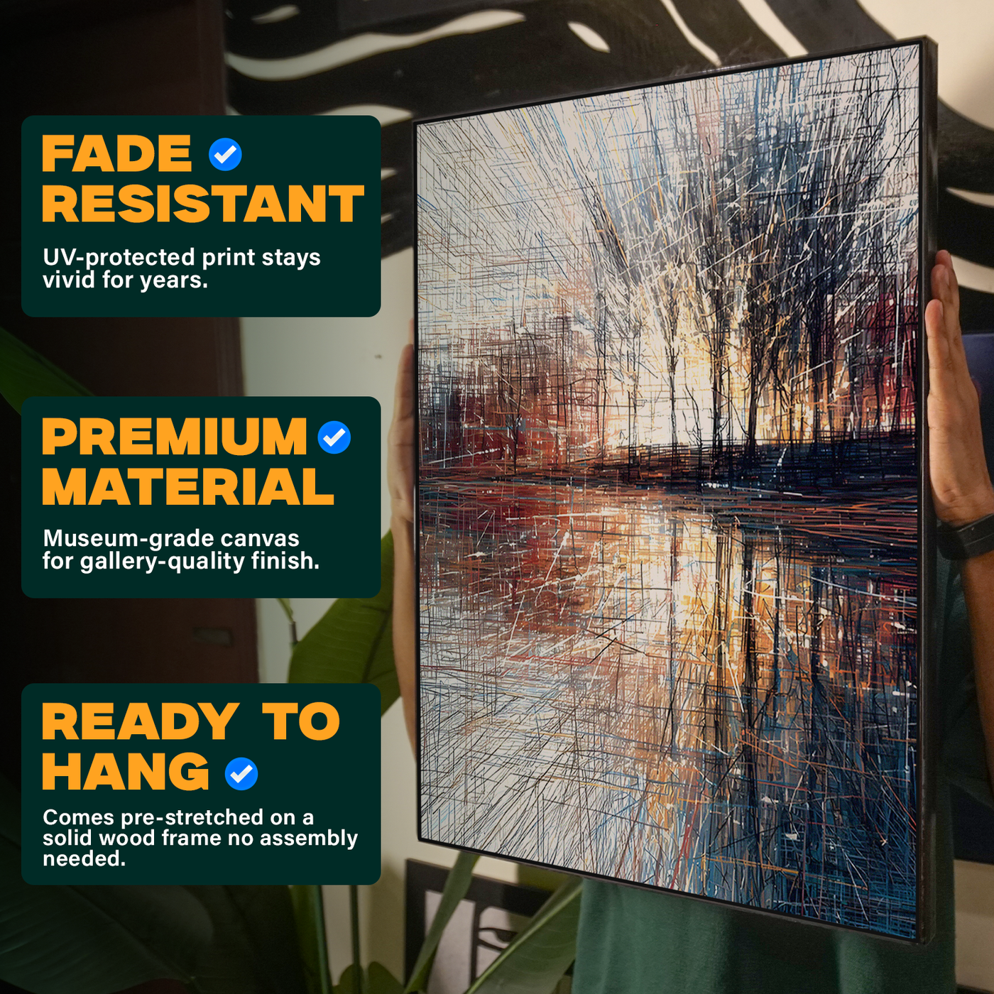 Lake Reflection Tree Poster