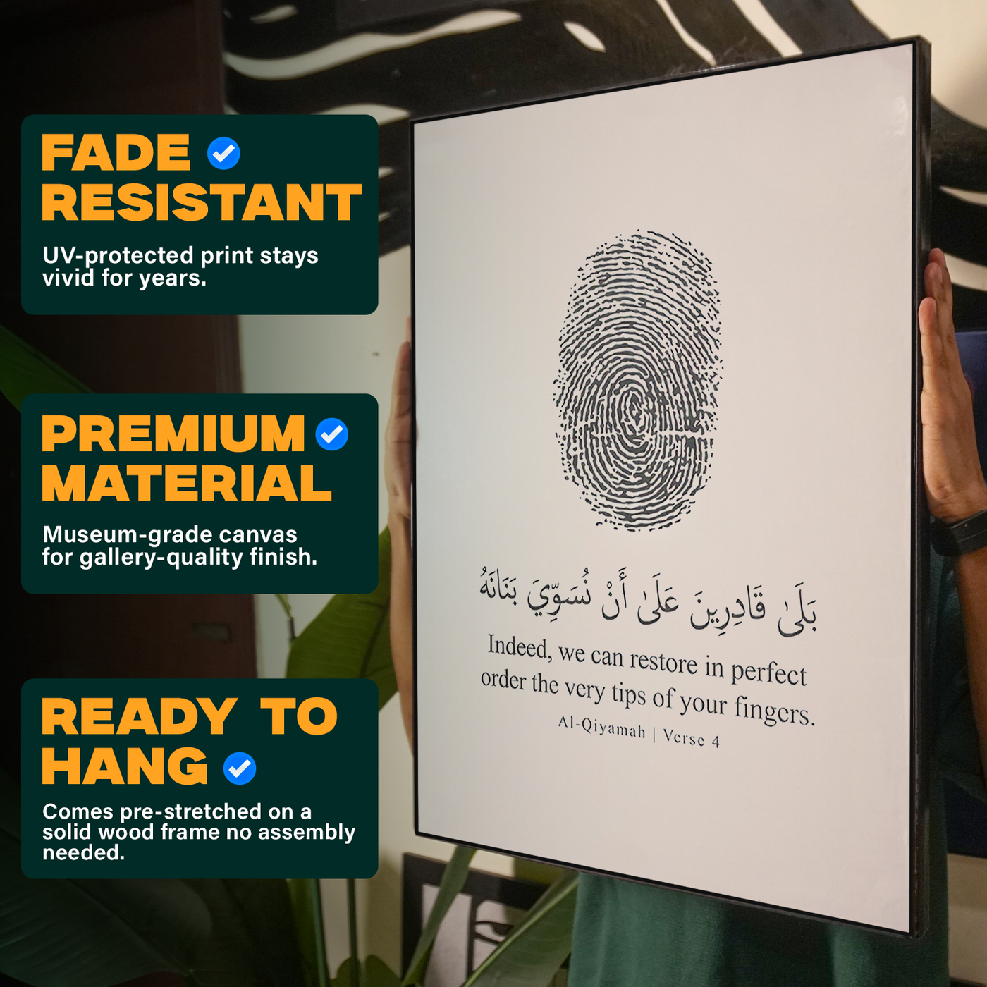 Fingerprint Arabic Text Poster