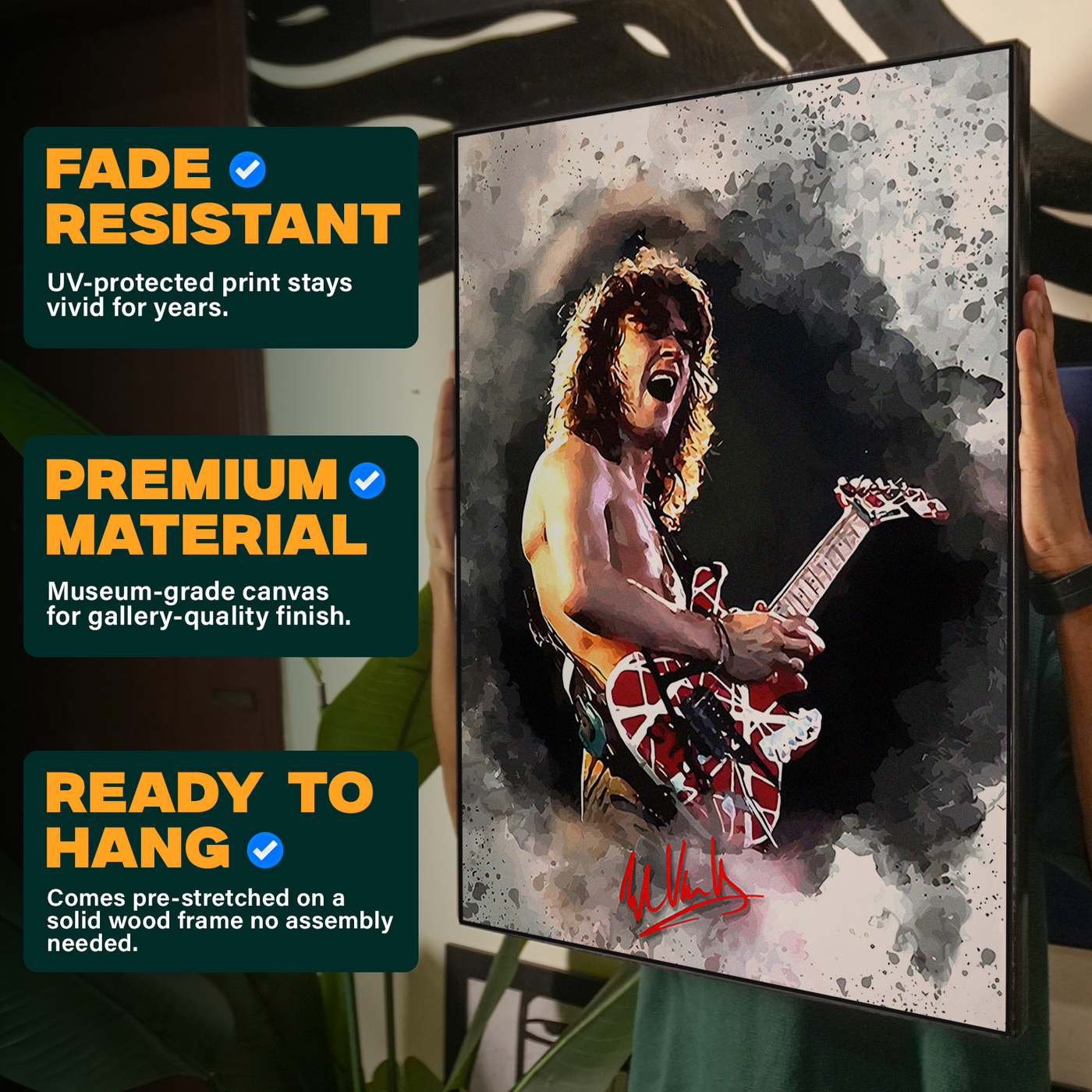 Eddie Van Halen Performance Poster