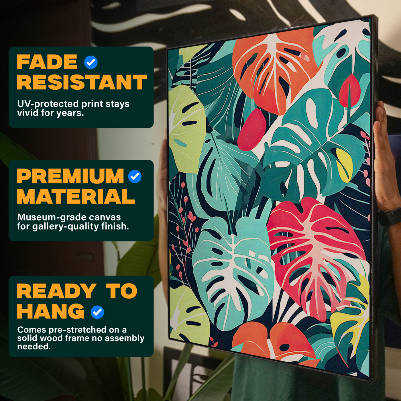 Tropical Leaves Poster