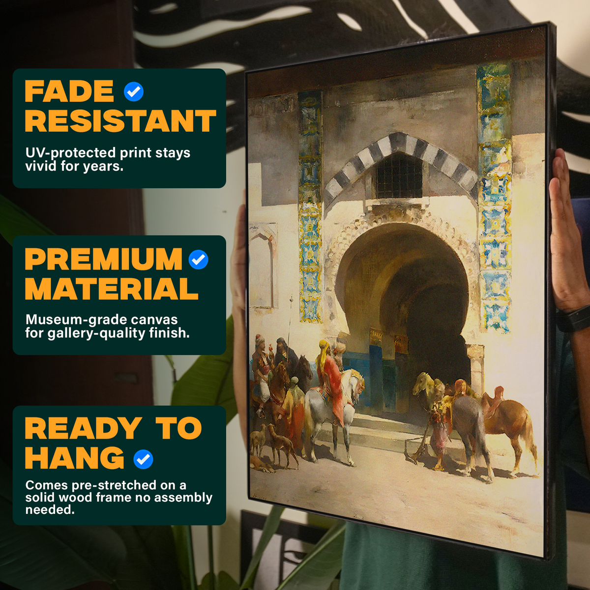 Vintage City Gate Painting Poster