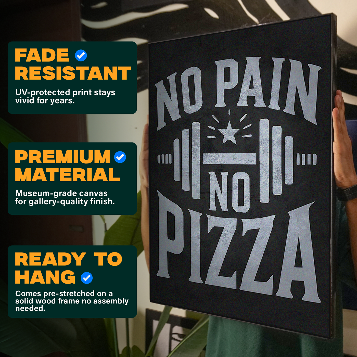 No Pain No Pizza Poster