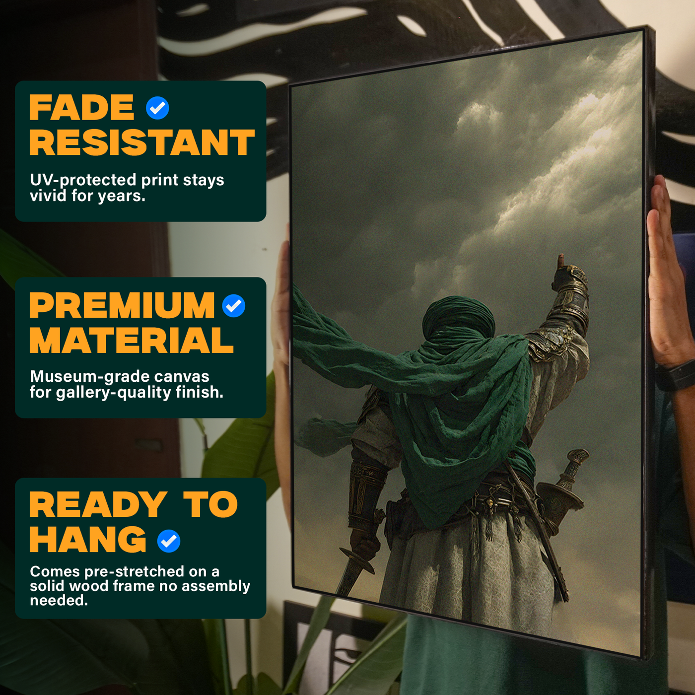 Person In Green Robe Poster