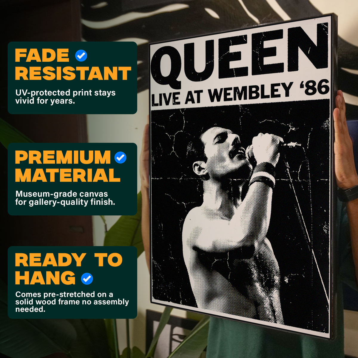 Queen Live at Wembley Poster