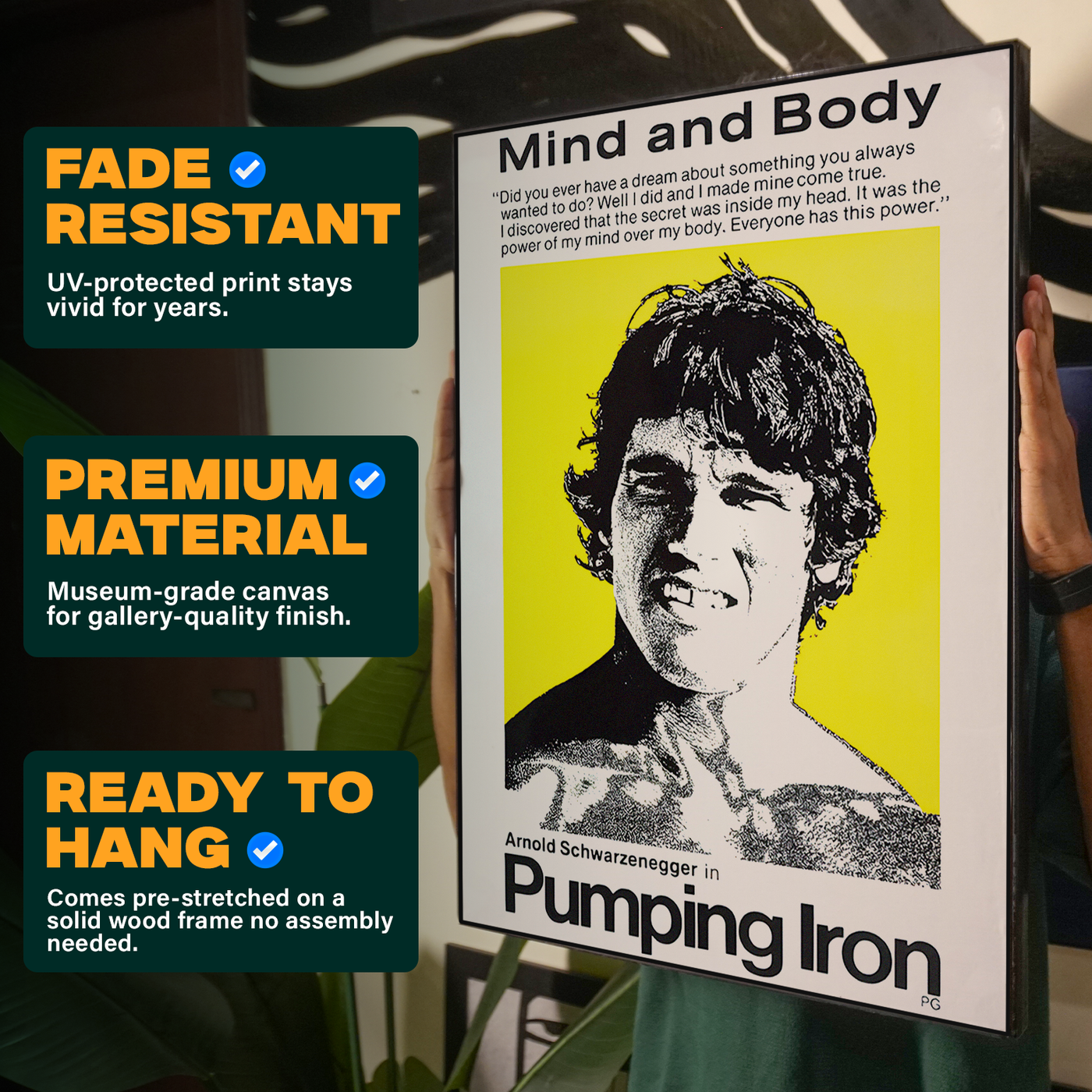 Mind and Body Arnold Schwarzenegger Poster