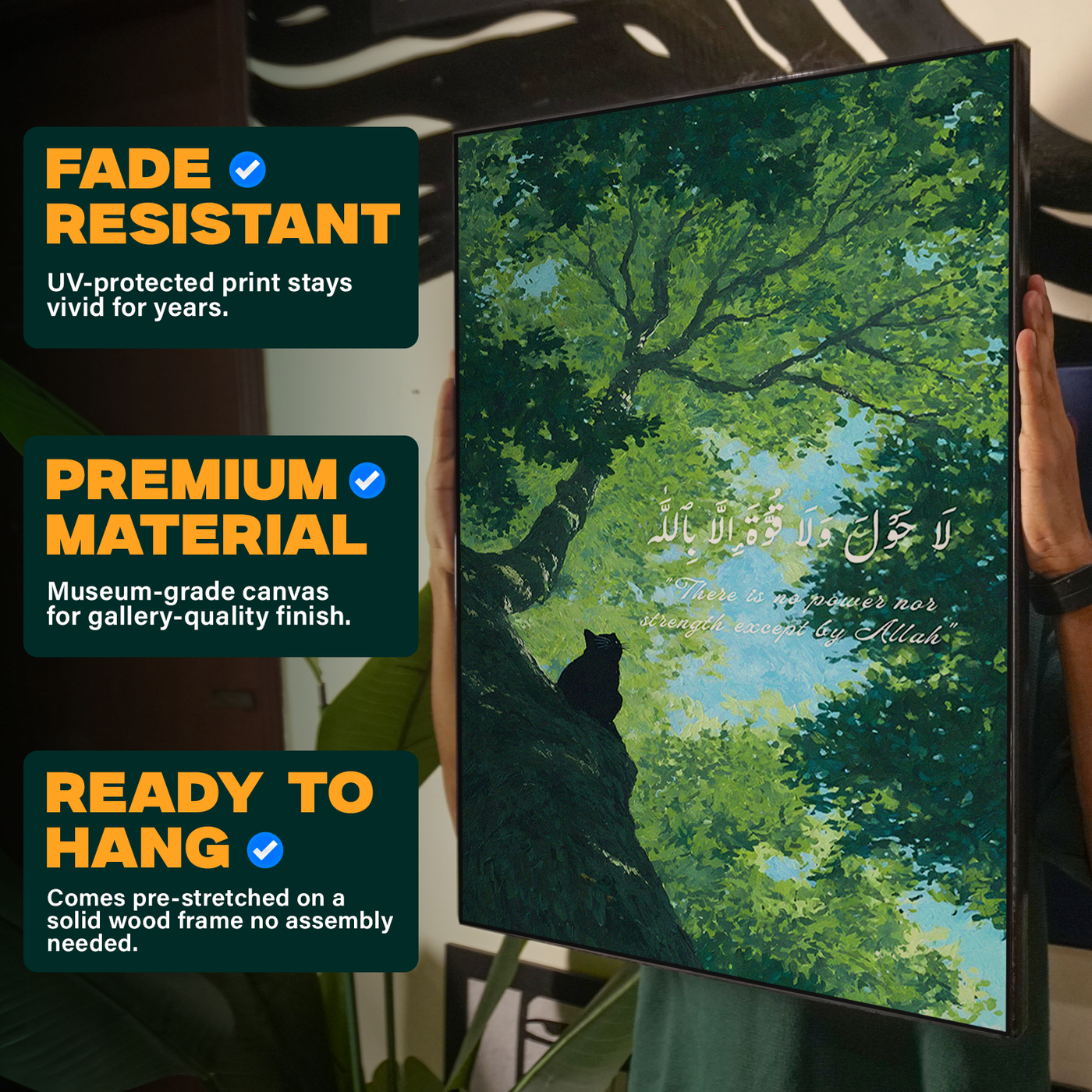 Tree Silhouette Mosque Poster