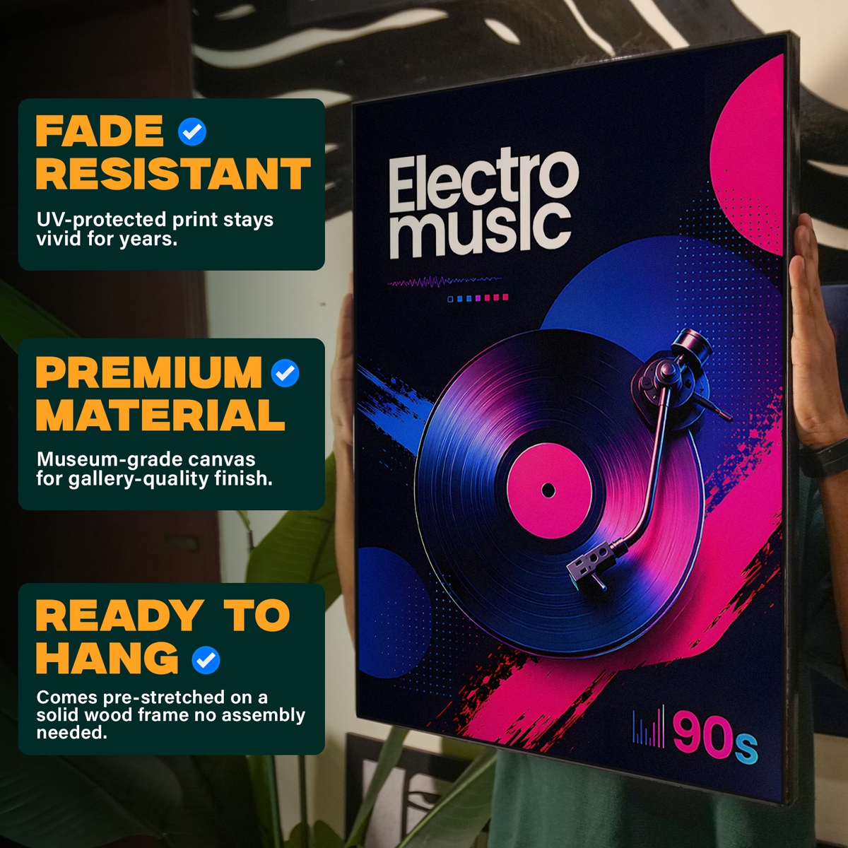 Electro Music Vinyl Poster