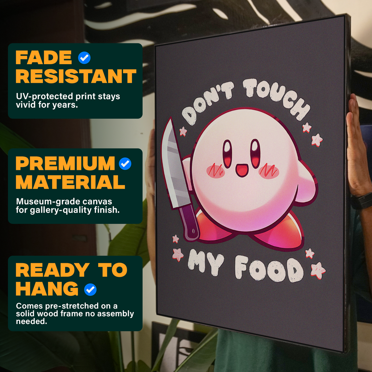 Dont Touch My Food Kirby Poster