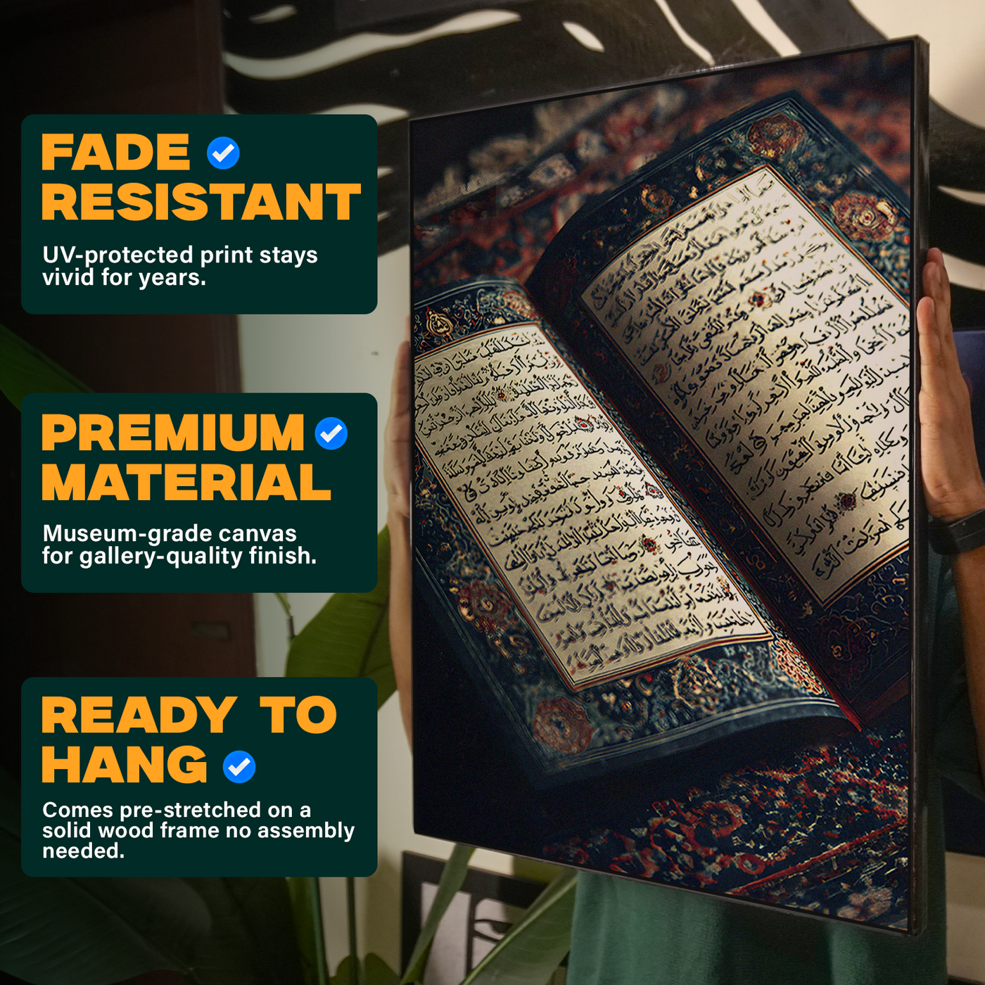 Open Quran Illustration Poster