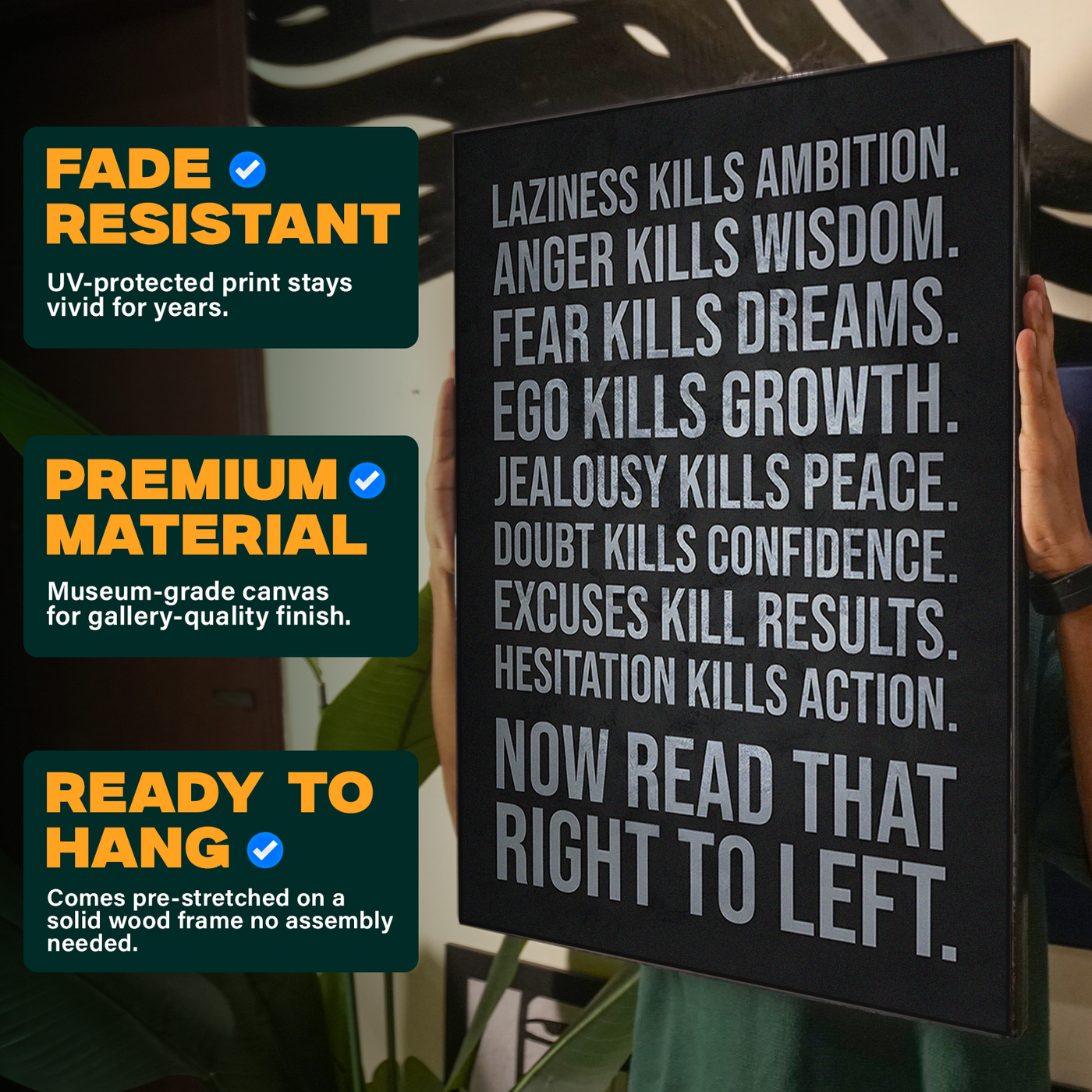 Laziness Kills Ambition Poster