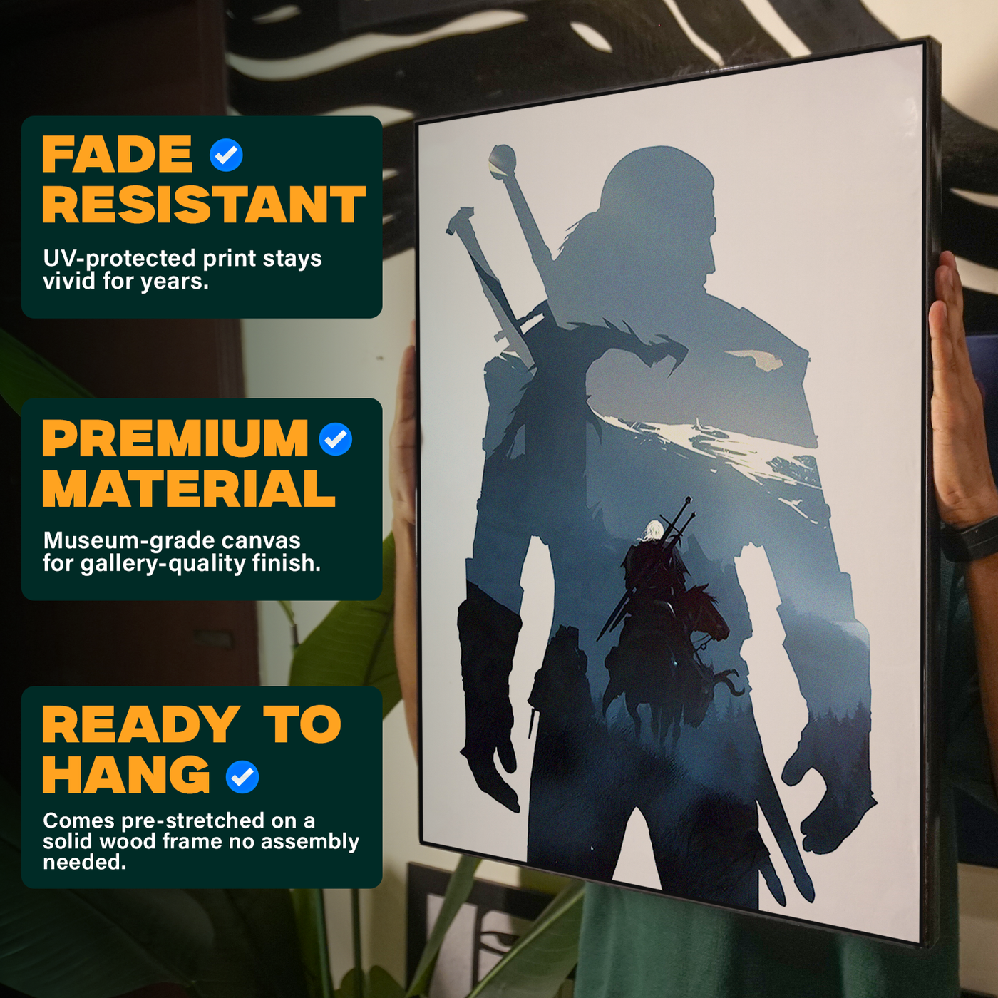 The Witcher "Geralt of Rivia" Silhouette Poster