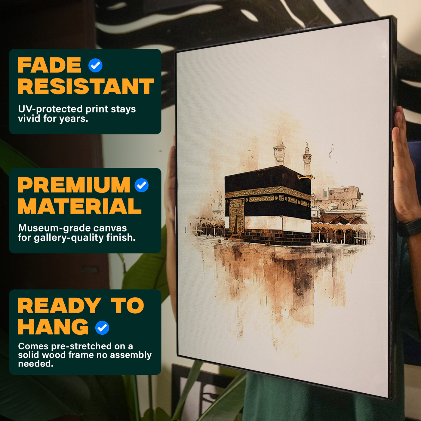Kaaba Desert Sepia Poster