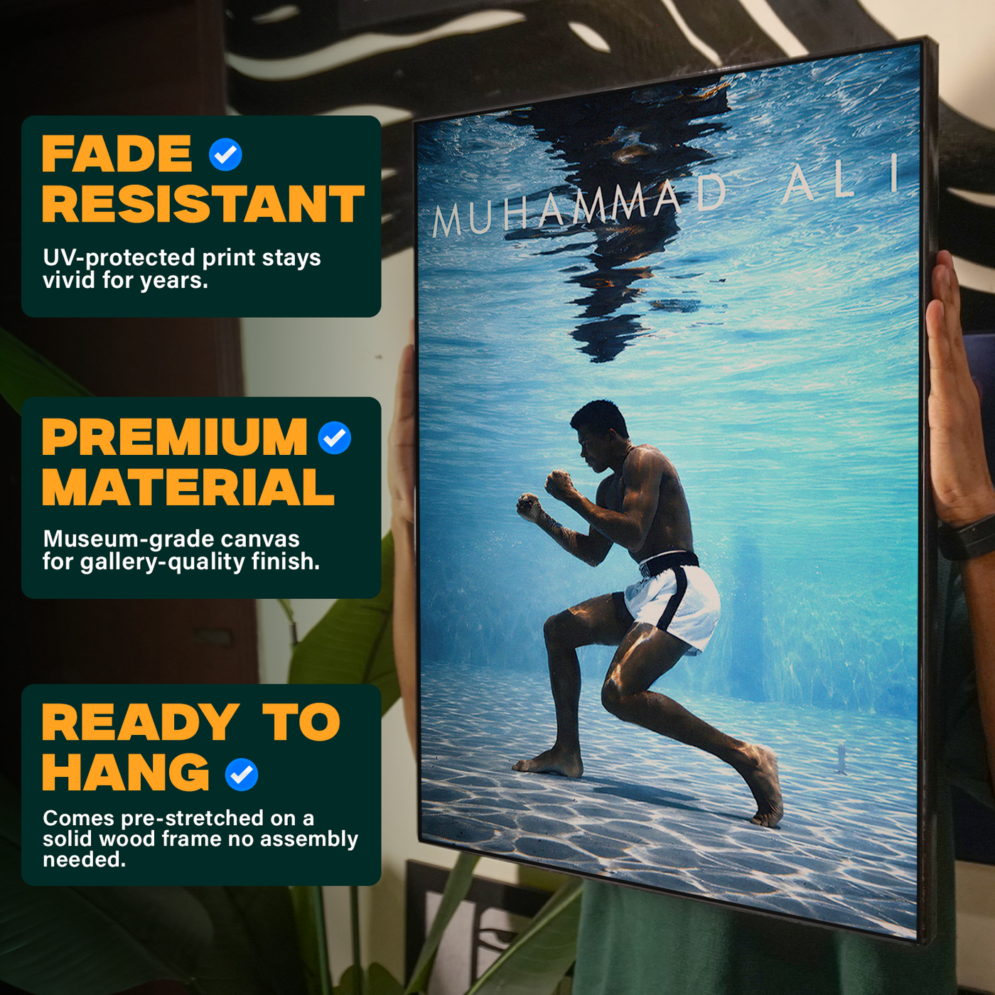 Muhammad Ali Underwater Poster
