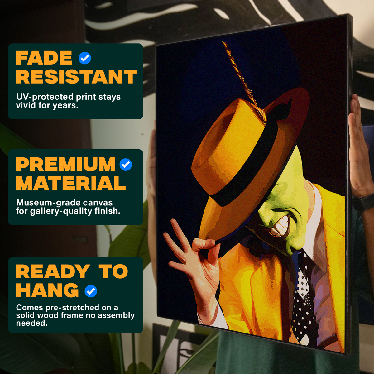 The Mask Hand Gesture Illustration Poster