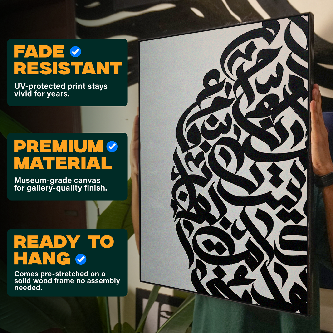 Bold Black Calligraphy Poster