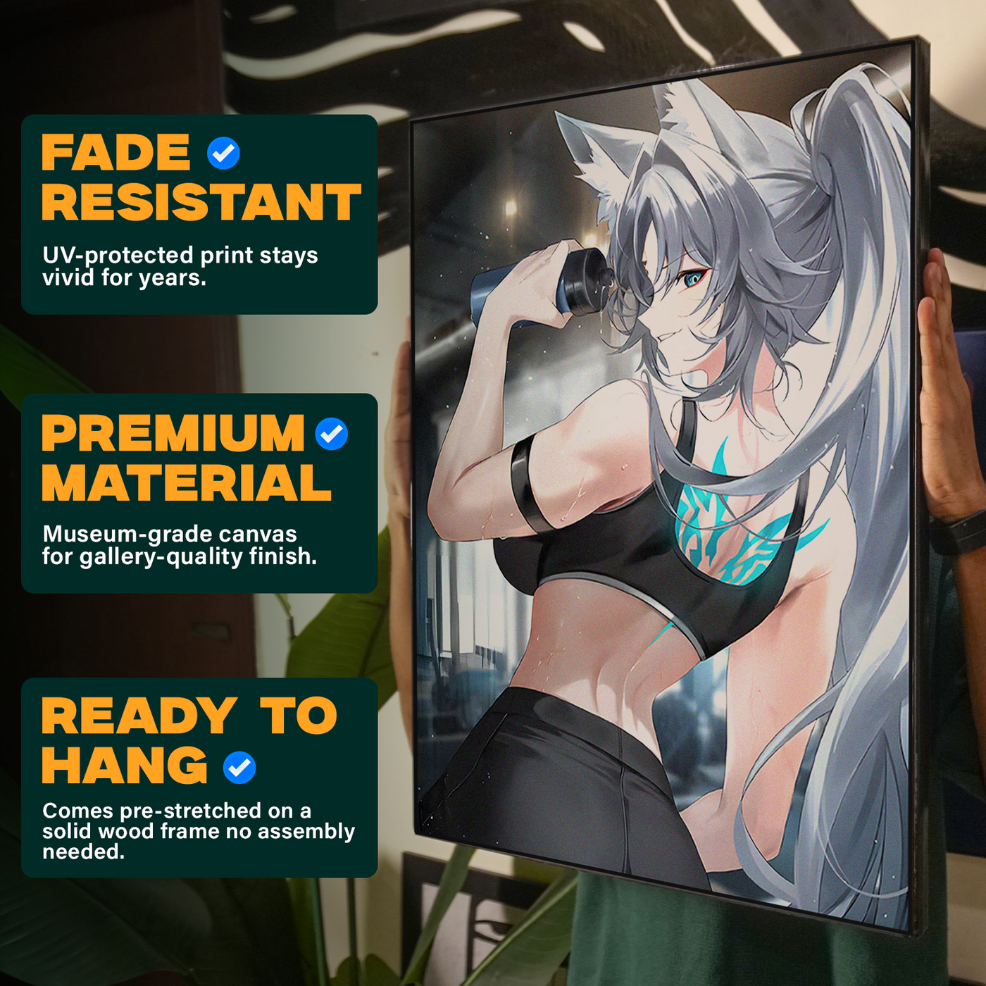 Anime Female Fighter Poster