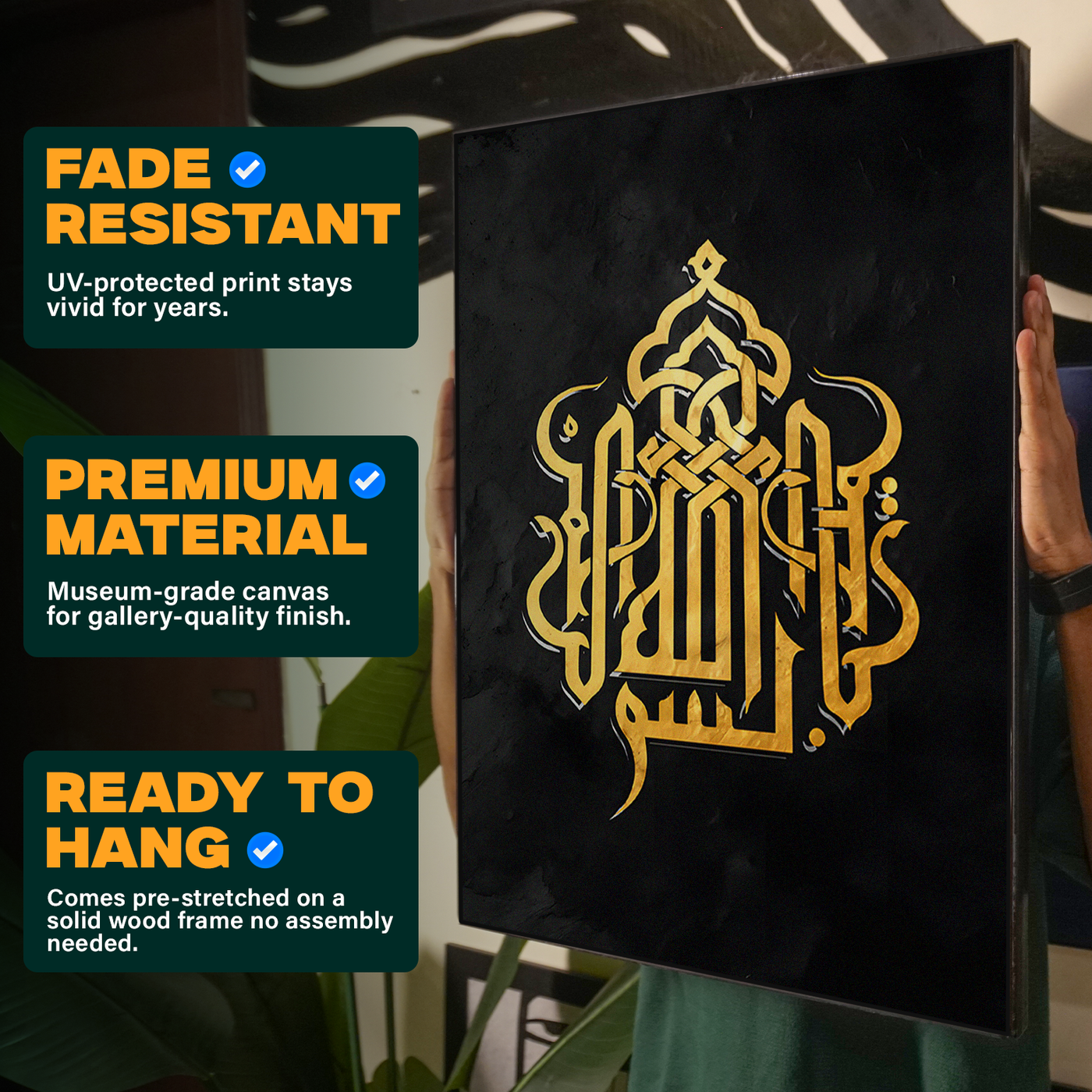 Gold Calligraphy Poster