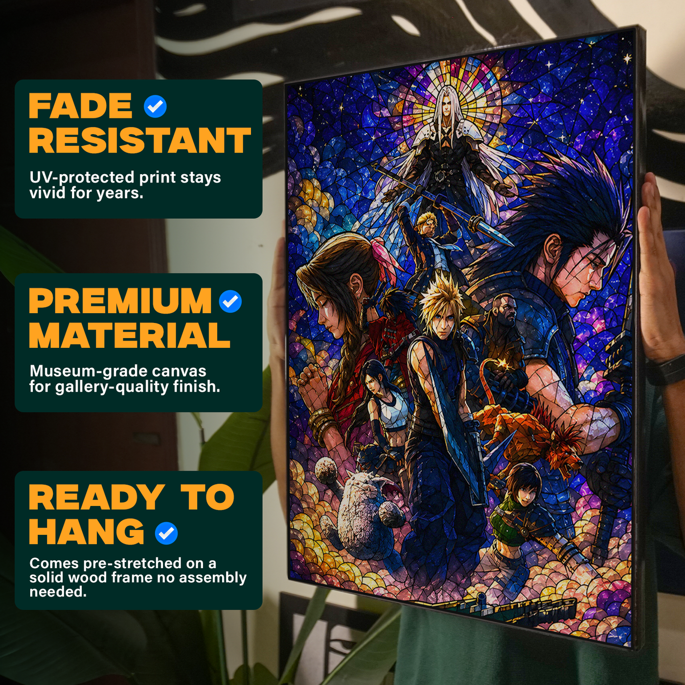 Colorful Final Fantasy 7 Remake Group Poster