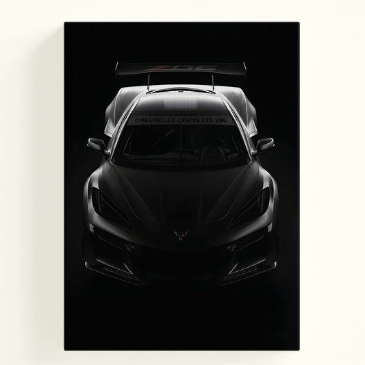 Dark Garage Car Poster