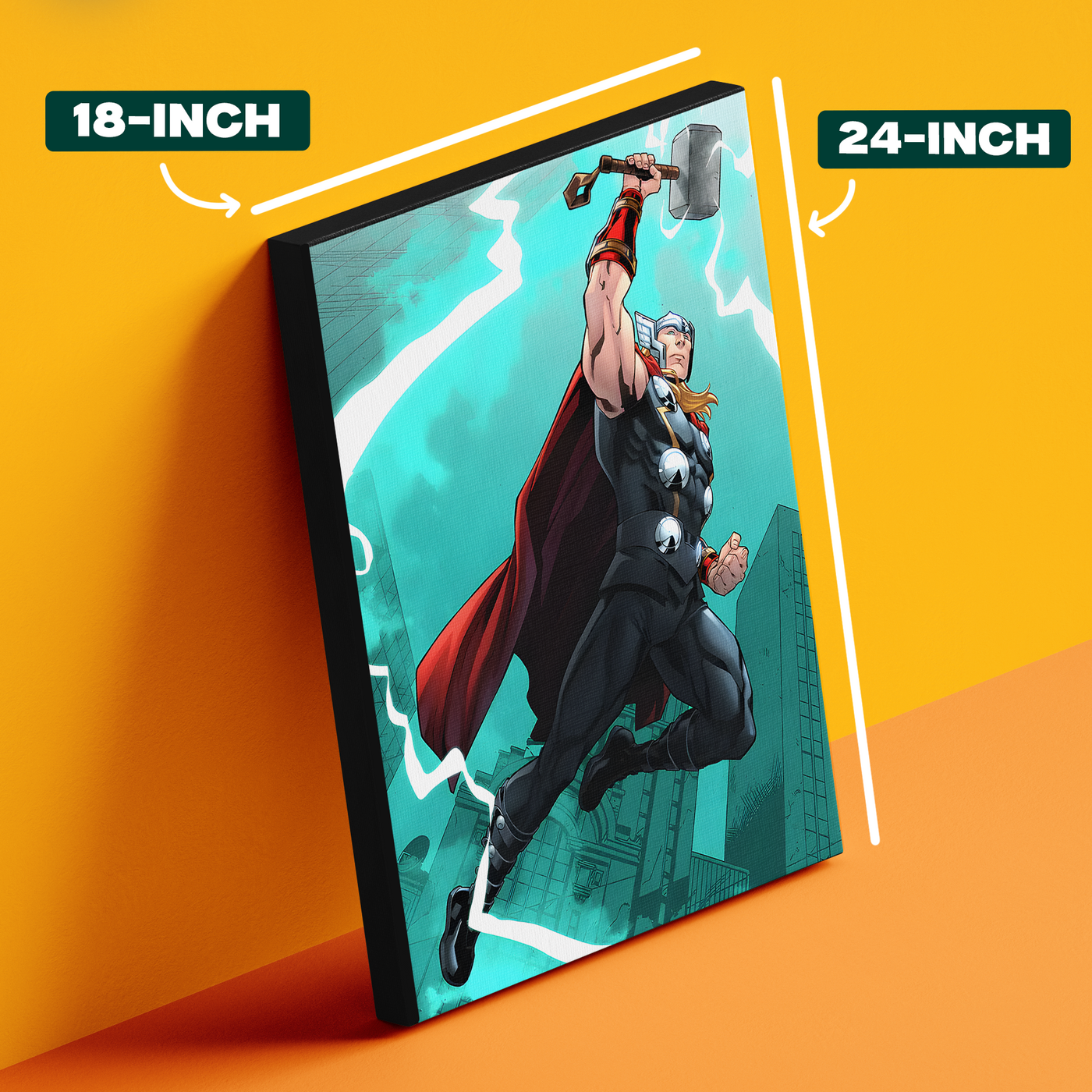 Thor Colorful Comic Poster