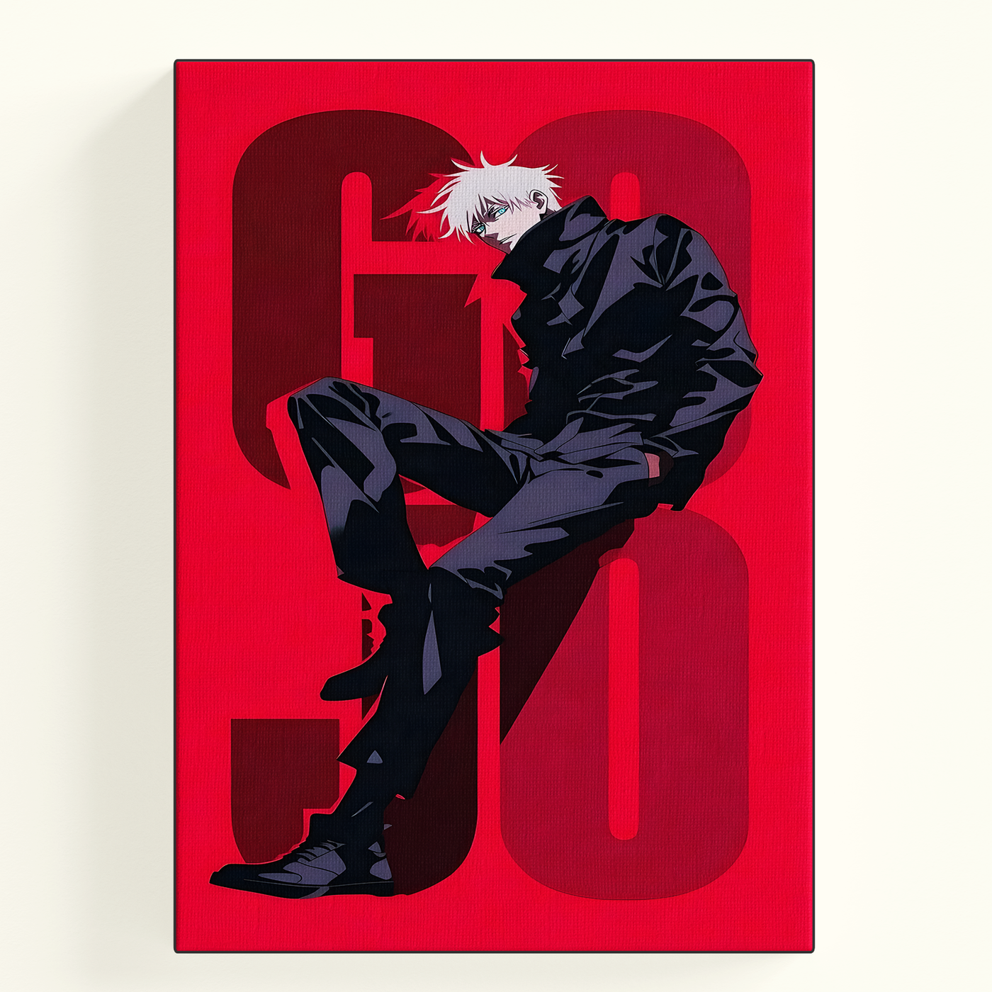 Gojo Red Silhouette Poster