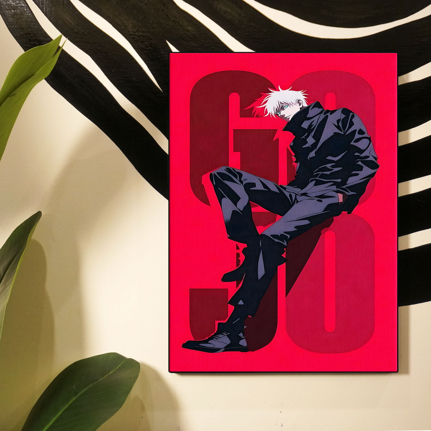Gojo Red Silhouette Poster