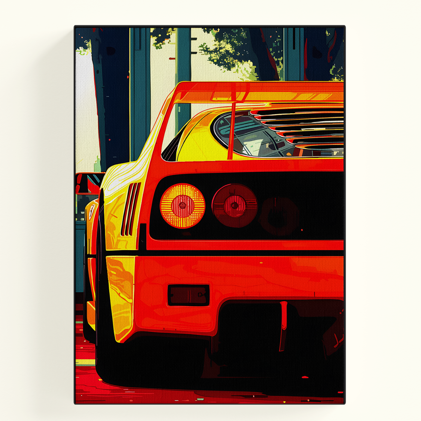 Sports Car Orange Poster