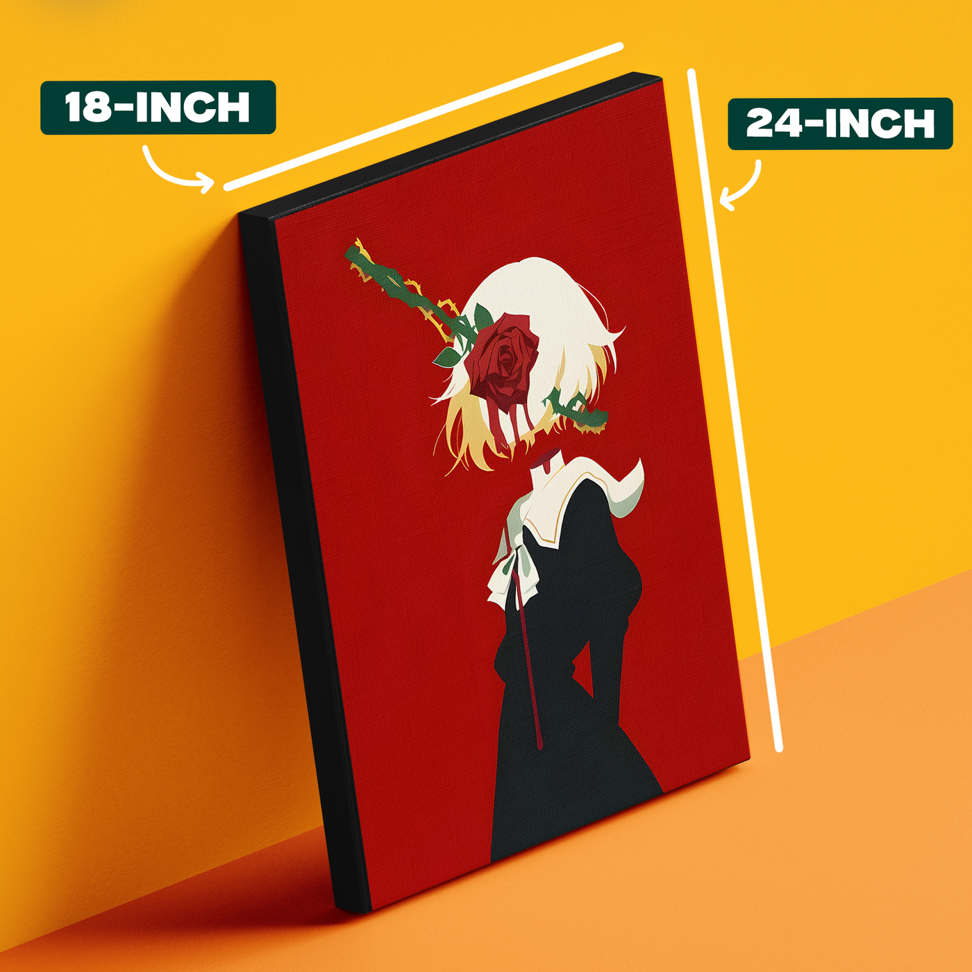 Red Rose Silhouette