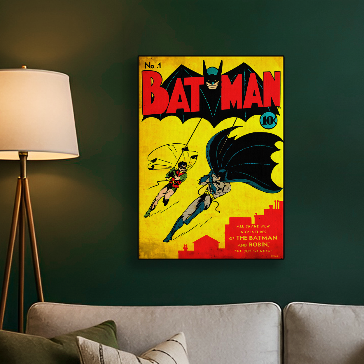 Bat-Man Retro Comic Poster