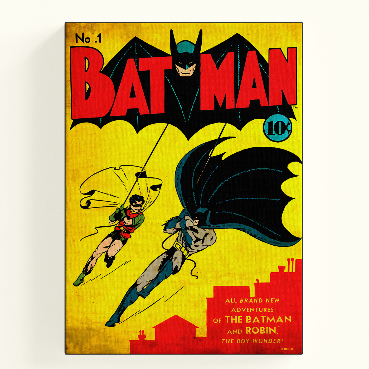 Bat-Man Retro Comic Poster