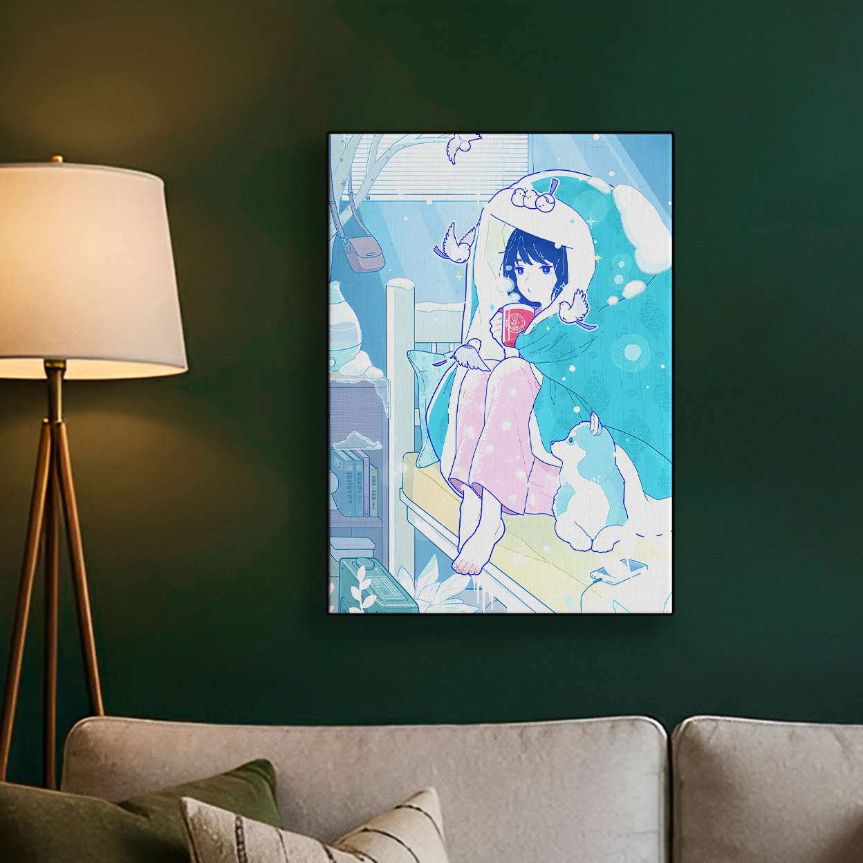 Blue Girl Poster