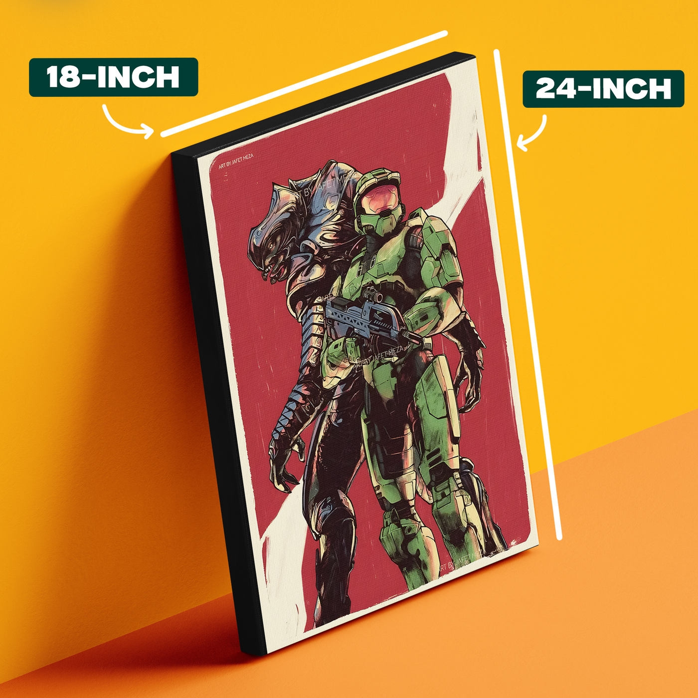 Halo Master Chief Retro Style Poster